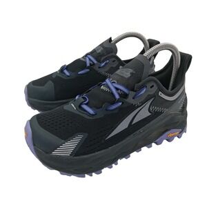 Altra Olympus 5 Shoes Womens Size 6 Black Trail Running Vibram AL0A7R740201